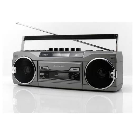 soundmaster Retro kazettás magnó rádióval DAB+, FM Kazetta, DAB+, URH, Bluetooth®, AUX