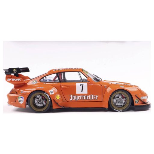 Solido Személygépkocsi modell Porsche RWB BODYKIT JÄGERMEISTER narancs Kész modell Személygépkocsi modell