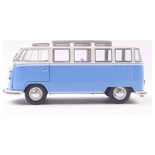 Solido Személygépkocsi modell Volkswagen (VW) T1 21 ABLAKOK b. kék/fehér Kész modell Személygépkocsi modell