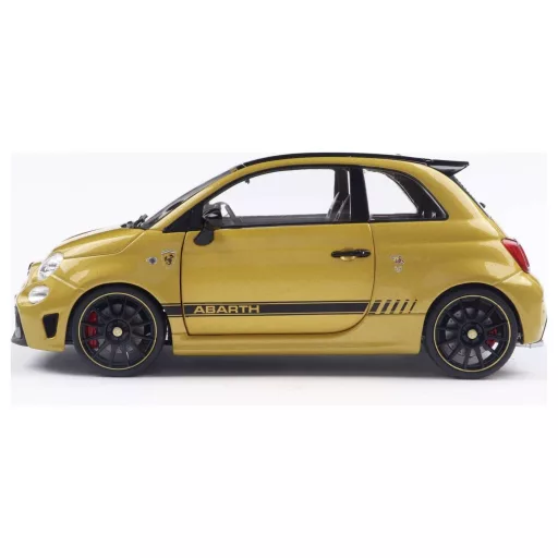 Solido Személygépkocsi modell Fiat F595 ABARTH SOLIDO WORKS sárga Kész modell Személygépkocsi modell