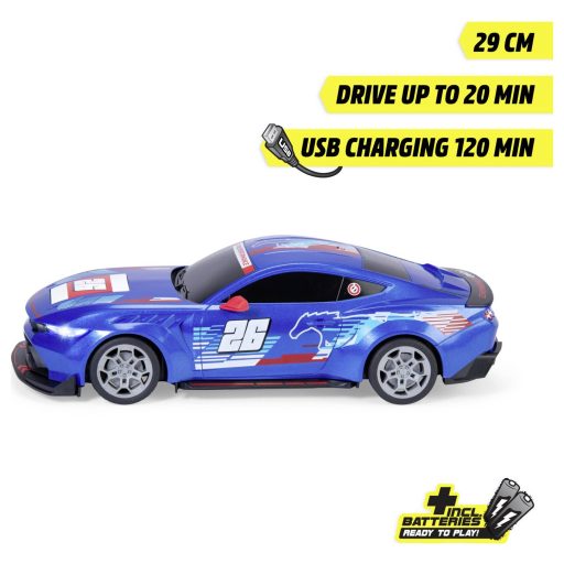 Dickie Toys 201105014 RC Ford Mustang Customized, Try Me, RTR 1:16 RC kezdő modellautó Elektro Sportkocsi