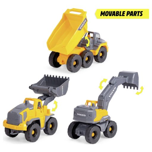 Dickie Toys Volvo Volvo Kemény Munkaerő Kész modell Építkezésnél használt jármű modell
