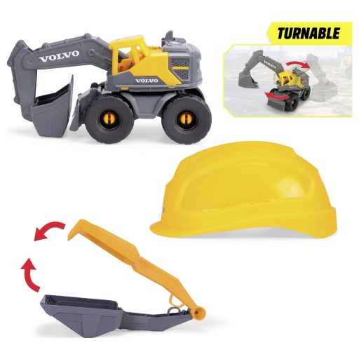 Dickie Toys Volvo Kemény kotrógép játékkészlet Kész modell #####Baustellen-Set