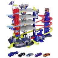   Majorette Audi, Ford Szuper Üldözési Központ + 5 Jármű Parkoló garázs