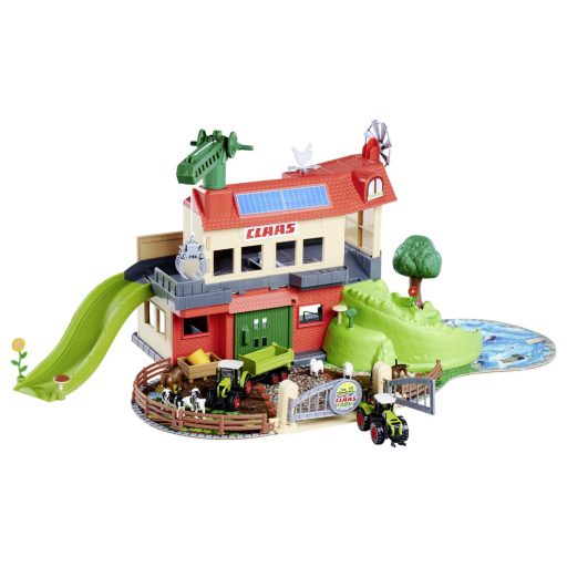 Majorette Claas Gazdasági udvar + 3 jármű #####Bauernhof-Station