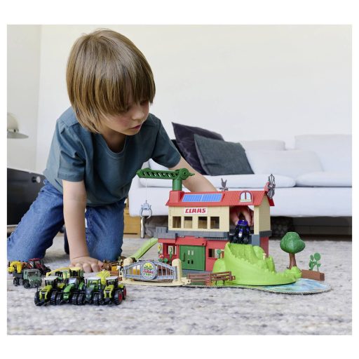 Majorette Claas Gazdasági udvar + 3 jármű #####Bauernhof-Station