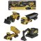 Majorette Volvo Építőipari 4 darabos ajándékcsomag Kész modell Építkezésnél használt jármű modell