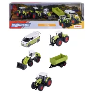   Majorette Claas, Volkswagen (VW) Claas Farm 5 darabos ajándékcsomag Kész modell Mezőgazdasági modell