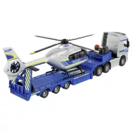   Majorette Volvo Teherautó + Airbus Rendőrségi Helikopter Kész modell Sürgősségi jármű modell