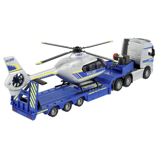 Majorette Volvo Teherautó + Airbus Rendőrségi Helikopter Kész modell Sürgősségi jármű modell