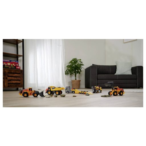 Majorette Volvo FH16 teherautó + kerekes rakodó Kész modell Építkezésnél használt jármű modell