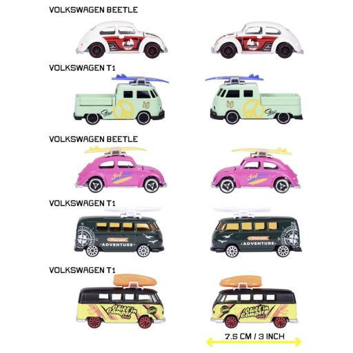 Majorette Volkswagen (VW) 5 darabos ajándékcsomag Kész modell Személygépkocsi modell