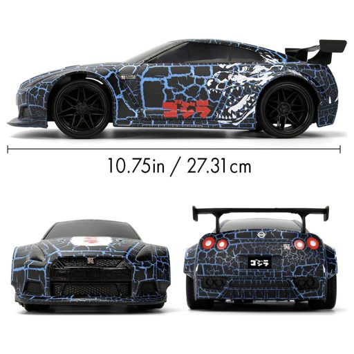 JADA TOYS 9335756314R00 RC Godzilla 2009 Nissan GT-R 1:16 1:16 RC kezdő modellautó Elektro Sportkocsi