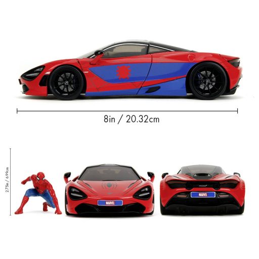 JADA TOYS Marvel Pókember McLaren 720S Kész modell Személygépkocsi modell