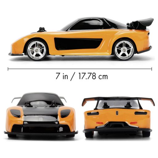 JADA TOYS 9336313314R00 Fast&Furious RC Drift Mazda RX-7 1:24 RC kezdő modellautó Elektro Sportkocsi