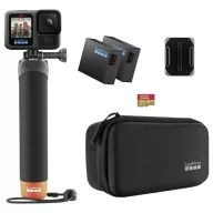   GoPro HERO13 Black Accessory Hard Bundle Akciókamera Webkamera, GPS, 5.3K, 360°, Bluetooth, WLAN, Érintőkijelző, Sztereo hangzás