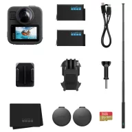   GoPro MAX2 Accessory Hard Bundle Akciókamera 360°, Érintőkijelző, Bluetooth, 8K, WLAN, Sztereo hangzás