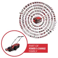   Einhell GE-CM 18/32 C Li BL-Solo Akku Akkus fűnyíró töltő nélkül, Akku nélkül Vágási szélesség (max.) 32 cm