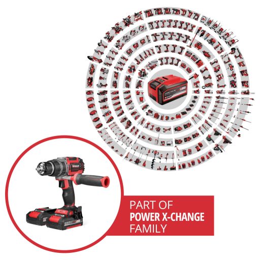 Einhell Professional TP-CD 18/70 Li-i BL (2x2,0Ah) 2 sebességfokozat-Akkus ütvefúró-csavarozó Töltővel, 2. akkuval