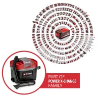   Einhell Professional TP-VC 18/10 Li BL L-Solo 2347155 Akkus nedves-/száraz porszívó 10 l L minőséítésű porszívó osztály