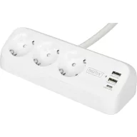   Digitus DA-70626 Asztali dugalj Fehér Védőérintkezős 1 db