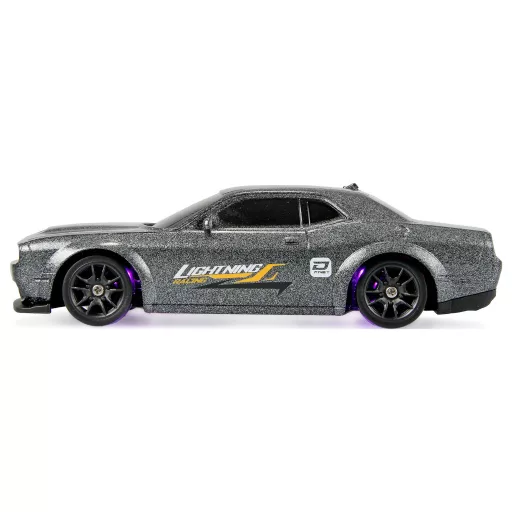 Amewi 1:43 RC modellautó Sportkocsi Drift Sport Muscle Car Szürke Brushed 4WD RtR