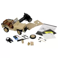   Amewi Jeep Willys MB Scale Crawler 1:14 Brushed RC modellautó Elektro Crawler 4WD RtR 2,4 GHz