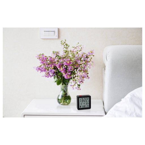 TFA Dostmann 60.2566.01 Rádiójel vezérlésű Ébresztőóra Fekete Riasztási idők 1