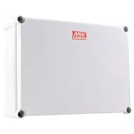   MEAN WELL Ház, Ipari ház, Kültéri ház 380 x 280 x 130 PC, Polikarbonát, Műanyag Szürke 1 db