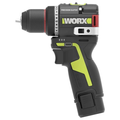 Worx WU927 Akkus ütvecsavarozó, Akkus fúrócsavarozó 12 V 2 Ah, 4 Ah Lítiumion 2. akkuval, Töltővel, tároló dobozzal