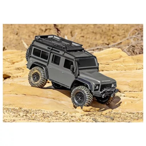 Traxxas TRX-4 Land Rover Defender 1:10 Brushed RC modellautó Elektro Crawler 4WD RtR 2,4 GHz