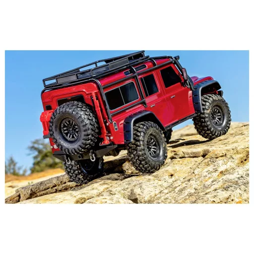 Traxxas TRX-4 Land Rover Defender 1:10 Brushed RC modellautó Elektro Crawler 4WD RtR 2,4 GHz