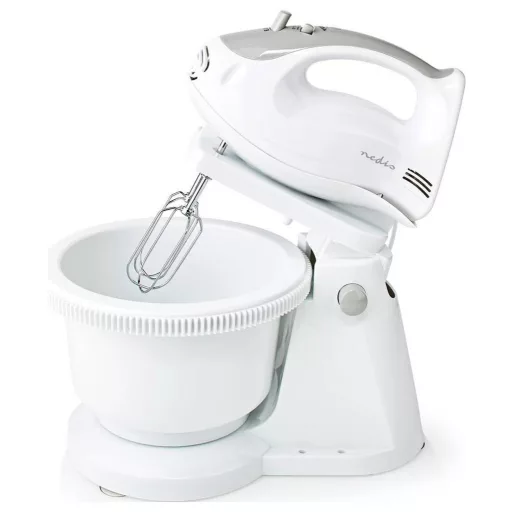 Nedis KAHM110CWT Kézi mixer 200 W Szürke, Fehér