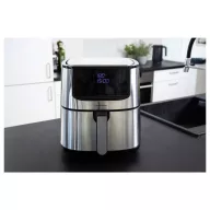   Gastronoma 18290010 Forrólevegős fritőz 8 l 1800 W Keringető funkcióval, Túlhevülés elleni védelem Ezüst, Fekete