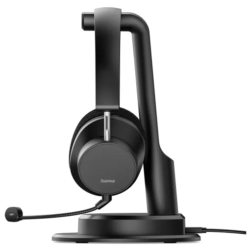 Hama Hama BT-900 Bluetooth®-Headset, Multipoint, Ladestation, ENC, kabellos, Schw. On Ear headset Fekete