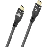   Oehlbach USB C kábel USB-C® dugó 1 m Antracit Fonat árnyékolás, 8K UHD D1C9368