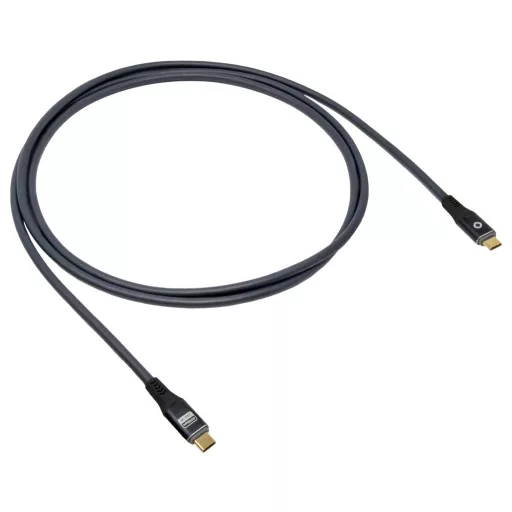 Oehlbach USB C kábel USB-C® dugó 1 m Antracit Fonat árnyékolás, 8K UHD D1C9368