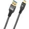 Oehlbach USB kábel USB 3.2 Gen1 USB-C® dugó, USB-A dugó 0.5 m Antracit aranyozott érintkező D1C9371
