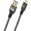 Oehlbach USB kábel USB 3.2 Gen1 USB-C® dugó, USB-A dugó 1 m Antracit aranyozott érintkező D1C9372
