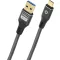 Oehlbach USB kábel USB 3.2 Gen1 USB-C® dugó, USB-A dugó 3 m Antracit aranyozott érintkező D1C9374