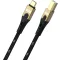Oehlbach USB C kábel USB 2.0 USB-C®, USB-B dugó 3 m Fekete/arany Fonat árnyékolás D1C9549