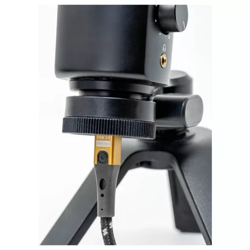 Oehlbach USB C kábel USB 2.0 USB-C®, USB-B dugó 3 m Fekete/arany Fonat árnyékolás D1C9549