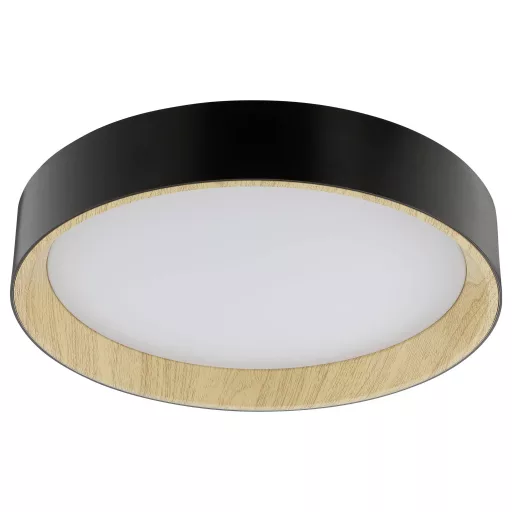 Brilliant G81090/76 Deckenleuchte LED 39cm Mennyezeti lámpa Fa (világos), Fekete