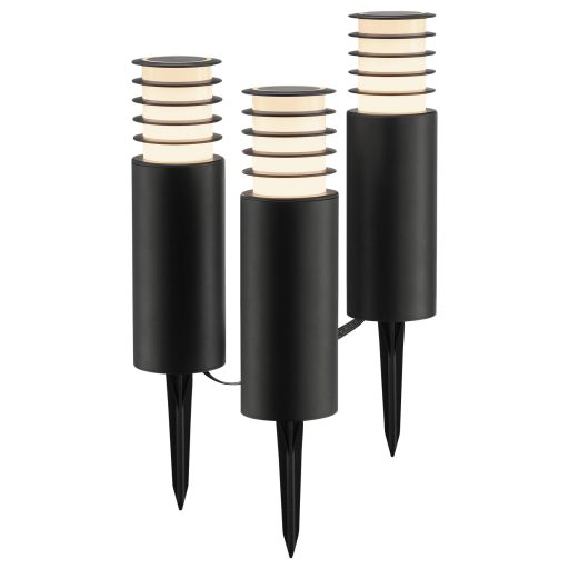 Brilliant G40910/06 Außenspießleuchte 3er Set Kerti lámpa EEK: F (A - G) Fekete