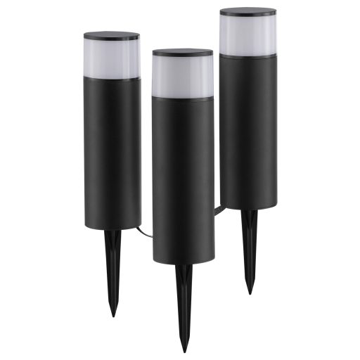 Brilliant G40912/76 Außenspießleuchte 3er Set Kerti lámpa EEK: F (A - G) Fekete, Fehér