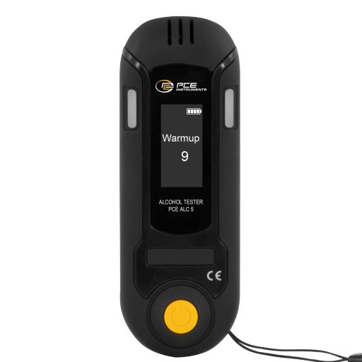 PCE Instruments PCE-ALC 5 Alkoholteszter Fekete 0.01 - 0.2 ‰ Riasztás, Kijelzővel