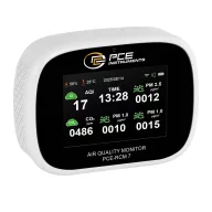   PCE Instruments PCE-RCM 7 Széndioxid mérő CO2 Hőmérsékletmérő funkcióval, USB csatlakozóval