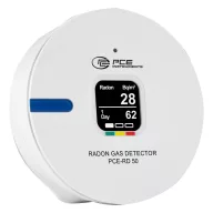   PCE Instruments PCE-RD 50 Radon mérőkészülék 0 - 9999 Bq/m³ Adatgyűjtő funkcióval Kalibráció Gyári standard (tanúsítvány nélkül)