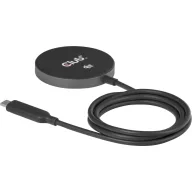   club3D indukciós akkutöltő 25 W Qi2 USB-C 25Wa CAC-3027 Kimenetek Standard indukciós töltés Fekete