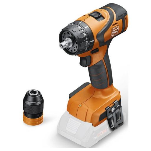 Fein ABS 18 Q AS 99100001555 Akkus fúrócsavarozó 18 V Lítiumion kefe nélkül, akku nélkül, töltő nélkül, Tartozékokkal